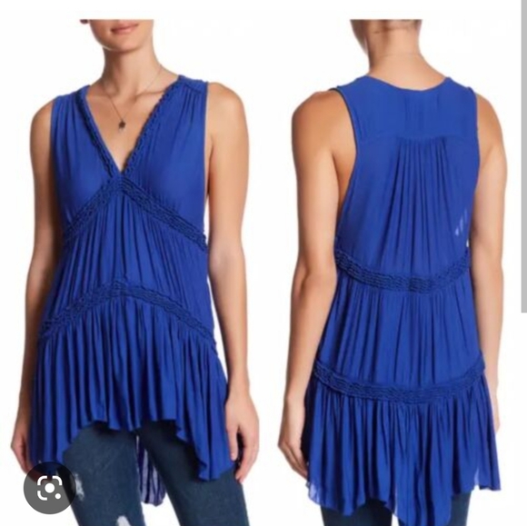 Free Peiple Tops - Free People Purple Haze Tunic